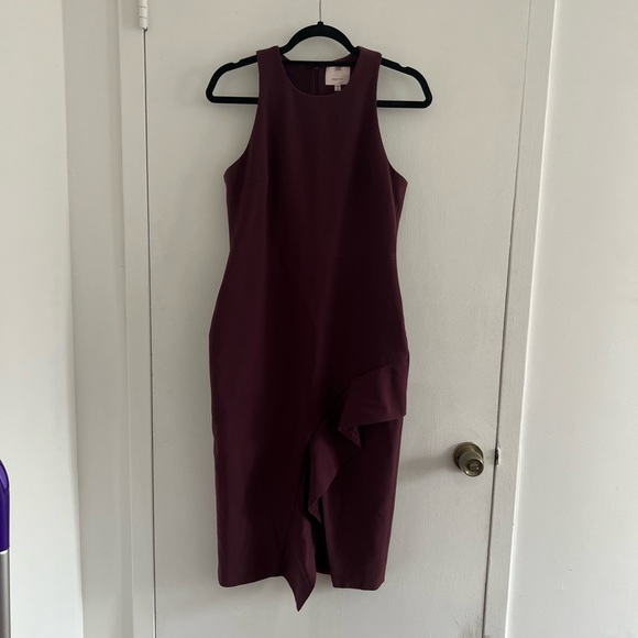[cinq a sept] plum piper dress - Picture 3 of 7